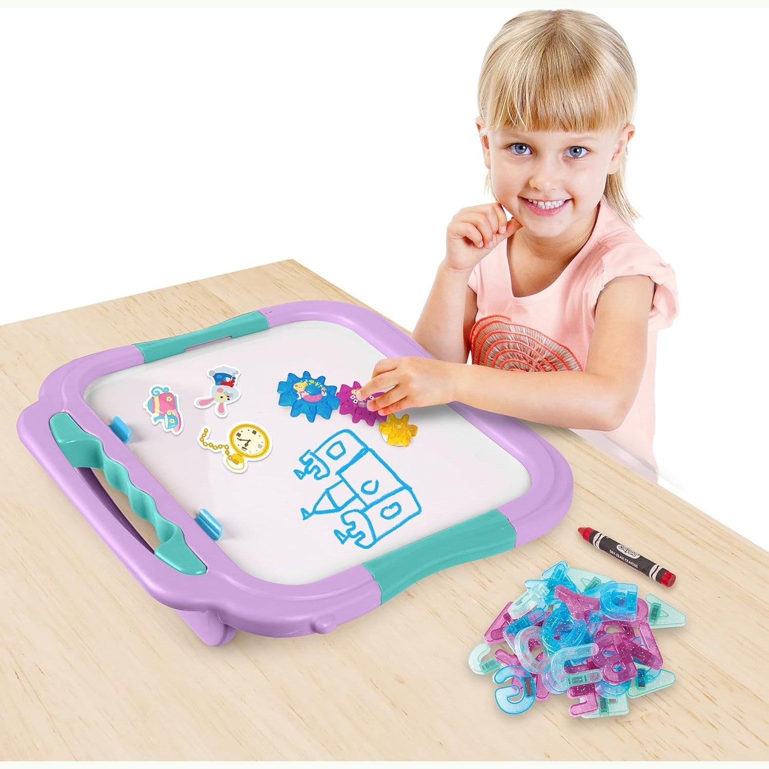 READY TO PLAY DOUBLE SIDED BOARD & STORYBOOK MAGNETIC PLAYSET by Crayola