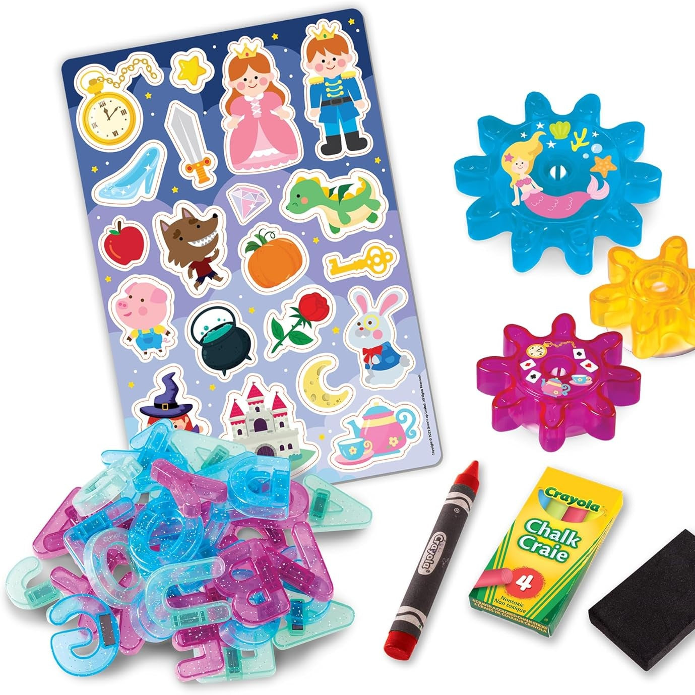 READY TO PLAY DOUBLE SIDED BOARD & STORYBOOK MAGNETIC PLAYSET by Crayola