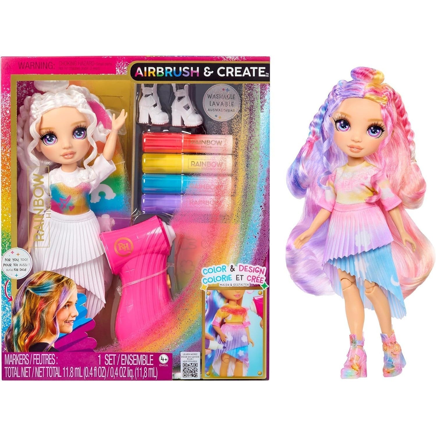 Rainbow High Air Brush & Create - PURPLE EYES by MGA Entertainment