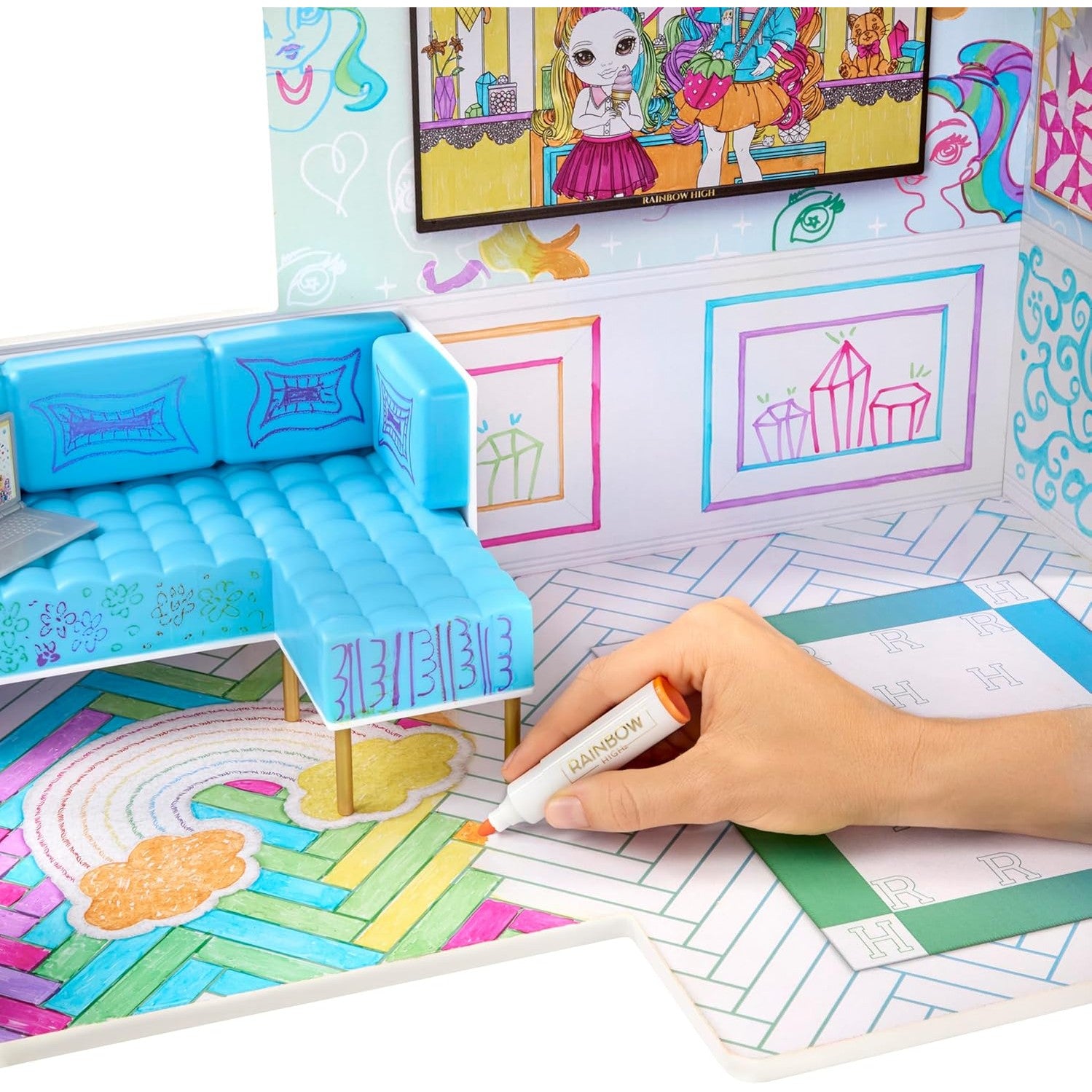 Rainbow High Color & Play - 3-Story Dollhouse by MGA Entertainment