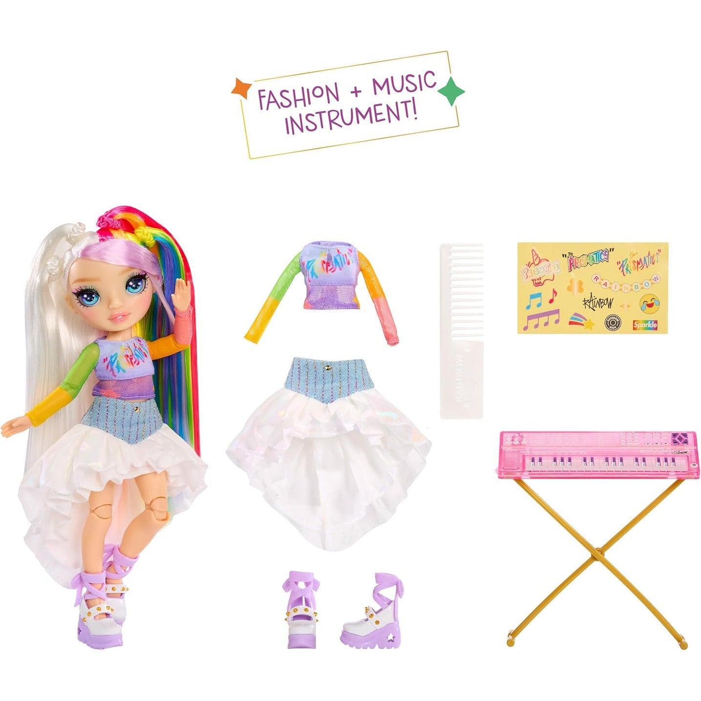 Rainbow High Junior High Rock Band - Amaya, Rainbow by MGA Entertainment