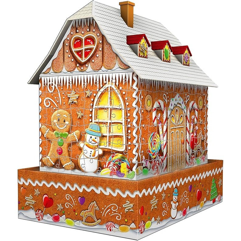 Ravensburger - 3D Gingerbread House with Lights by Ravensburger