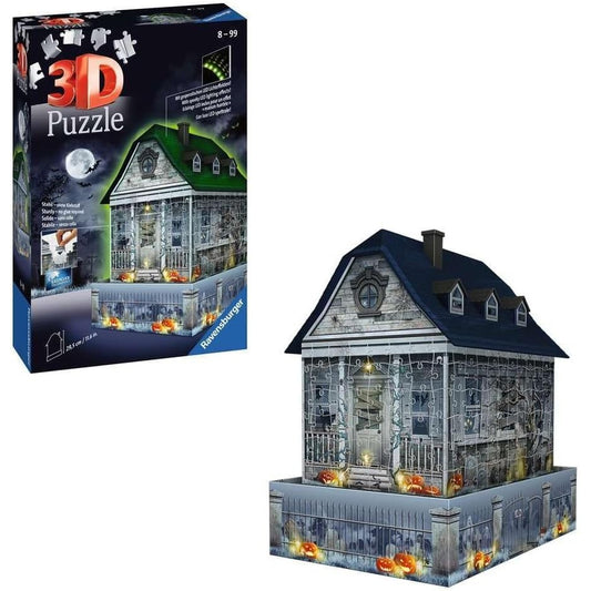 Ravensburger 3D Puzzle Haunted House at Night by Ravensburger