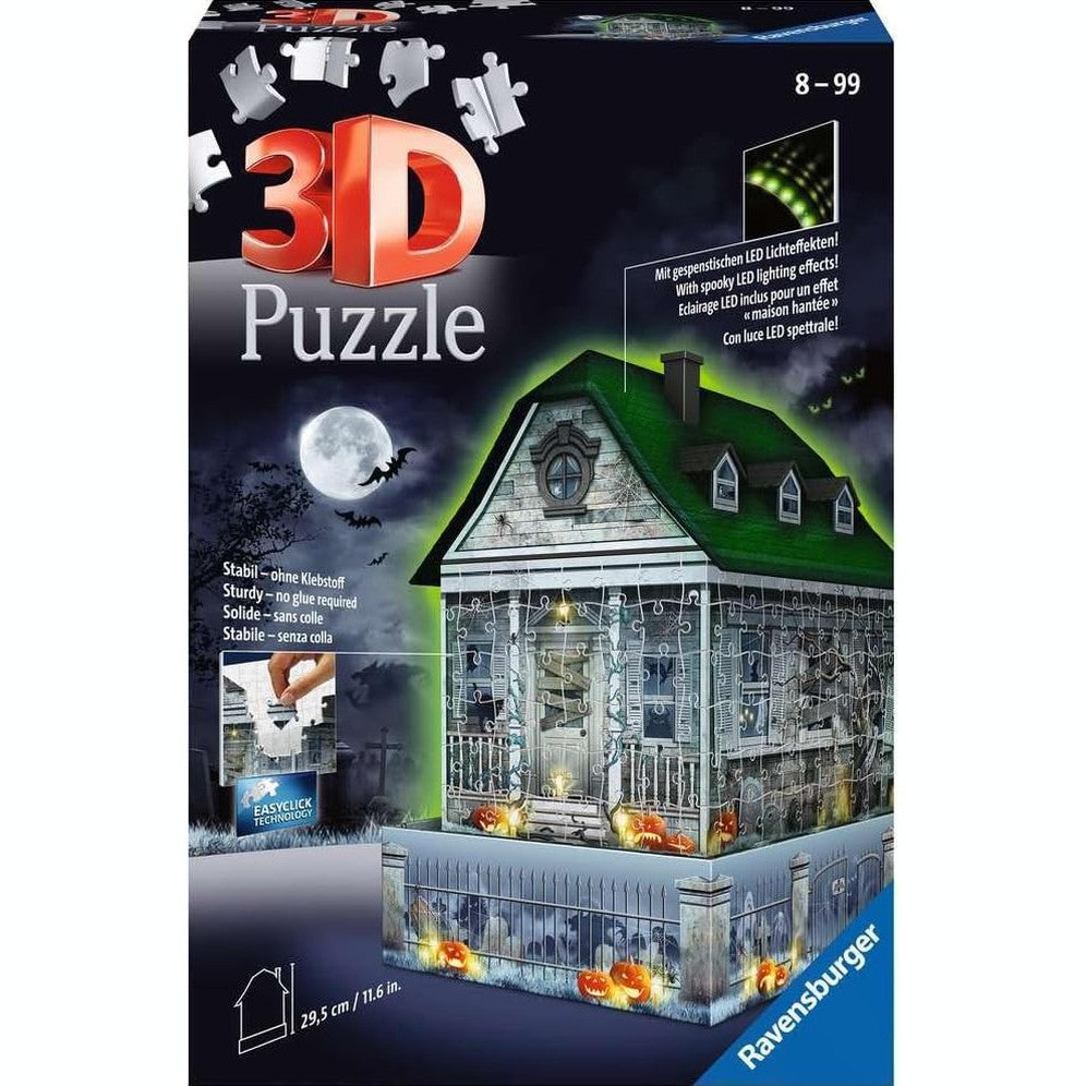 Ravensburger 3D Puzzle Haunted House at Night by Ravensburger
