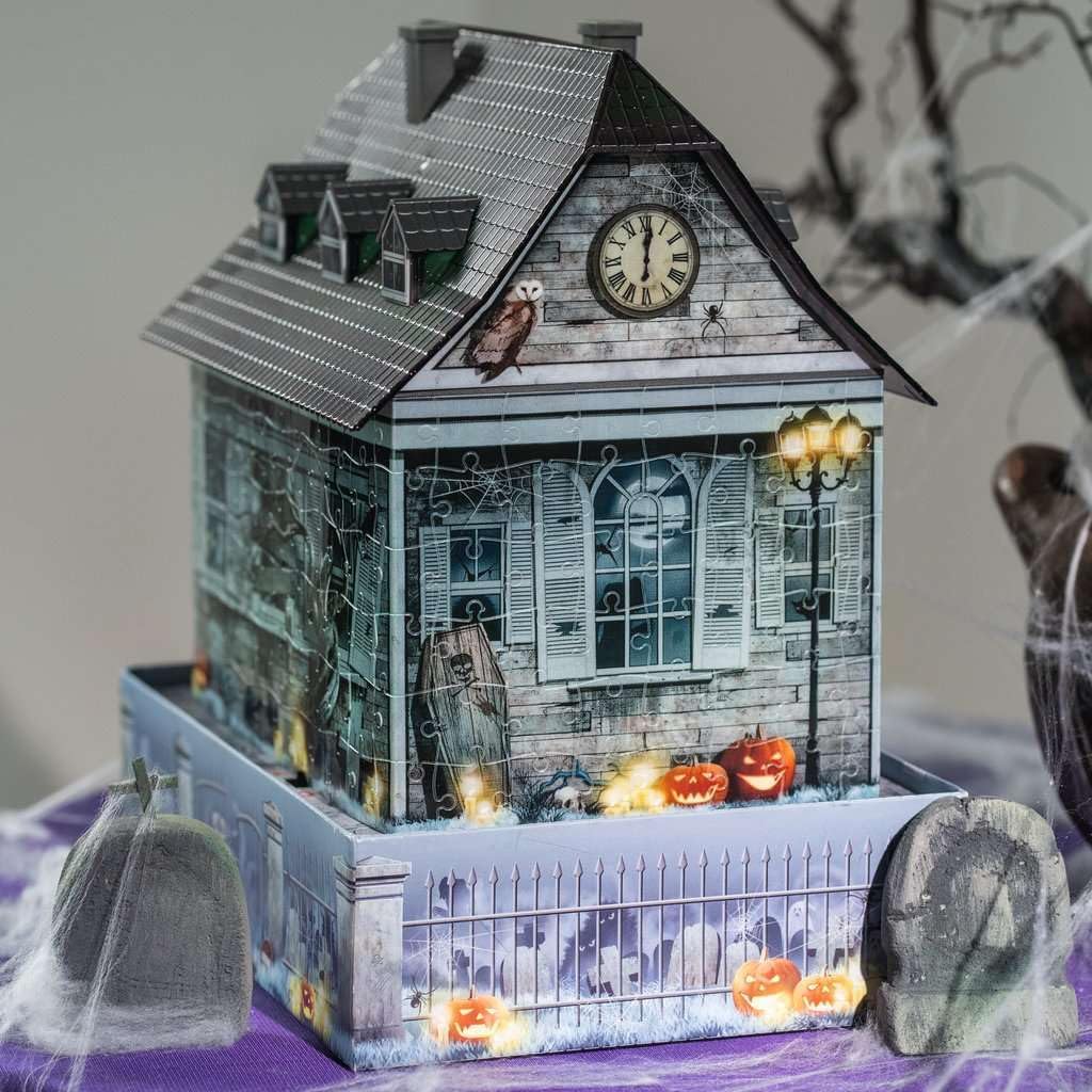 Ravensburger 3D Puzzle Haunted House at Night by Ravensburger