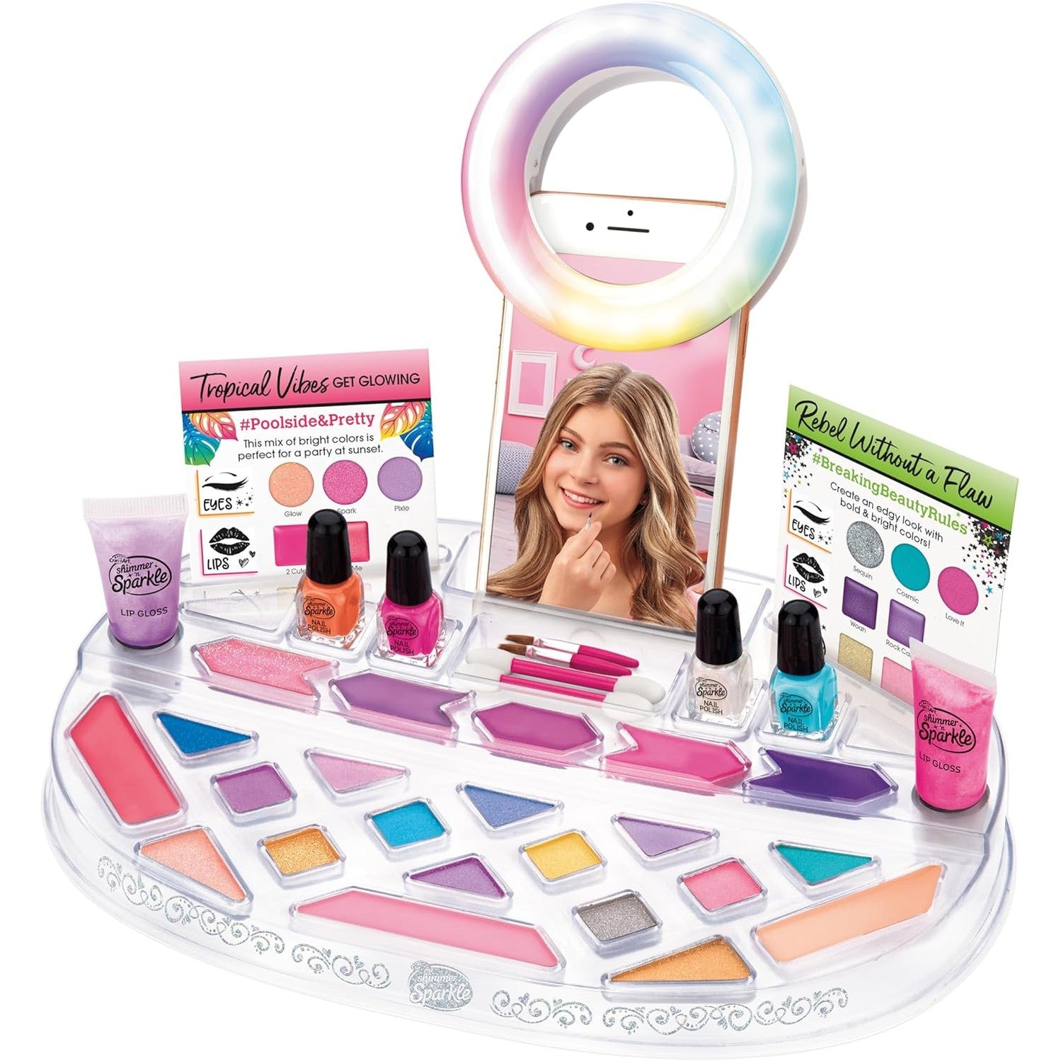 SHIMMER N SPARKLE LIGHT UP BEAUTY STUDIO by Cra-Z-Art