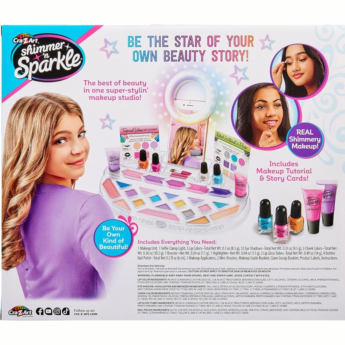 SHIMMER N SPARKLE LIGHT UP BEAUTY STUDIO by Cra-Z-Art