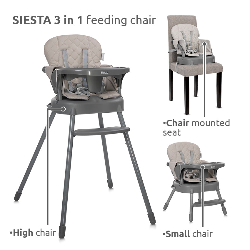 LORELLI 3 IN 1 'SIESTA' HIGH CHAIR