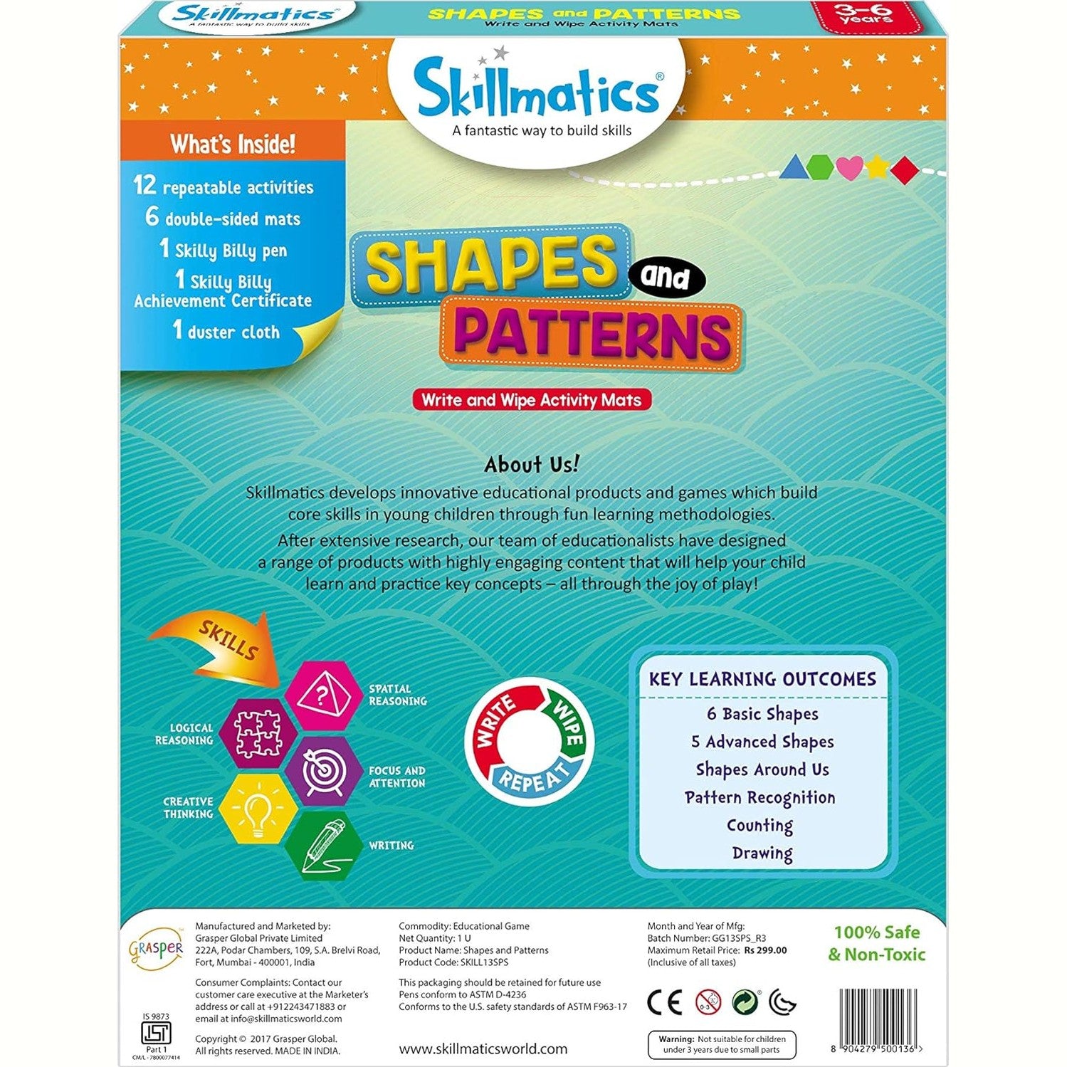 SKILLMATICS Shapes and Patterns by Skillmatics