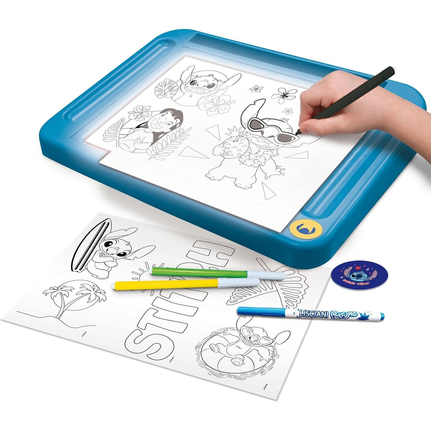 STITCH DRAWING SCHOOL WITH LIGHT TABLE by Lisciani