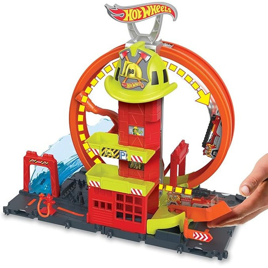 SUPER LOOP FIRE STATION by Mattel