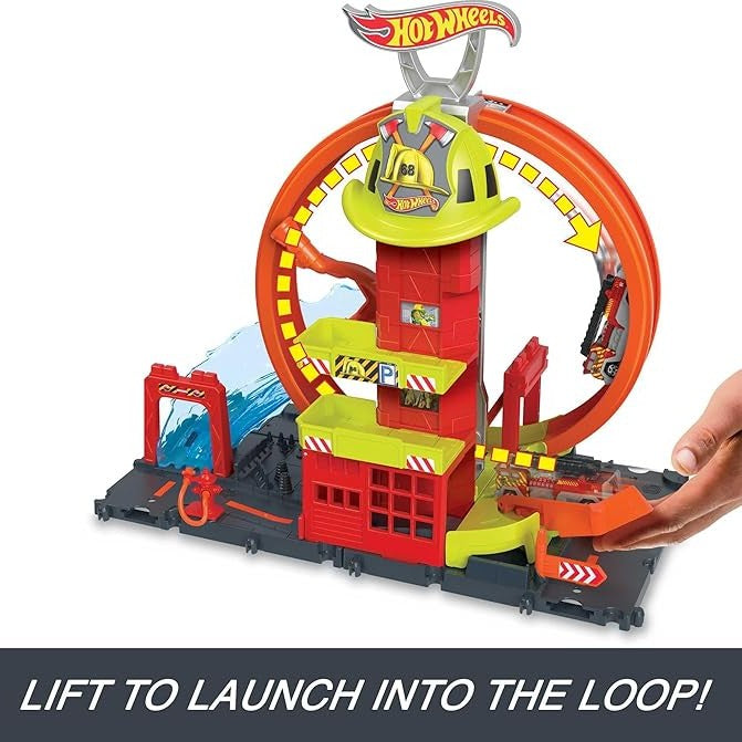 SUPER LOOP FIRE STATION by Mattel