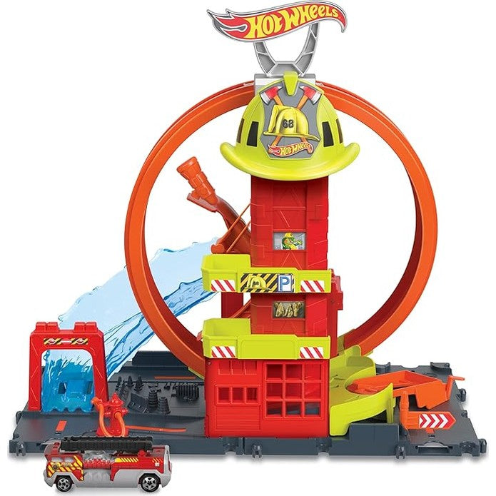 SUPER LOOP FIRE STATION by Mattel