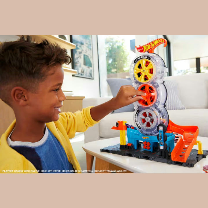 SUPER TWIST TIRE SHOP by Mattel