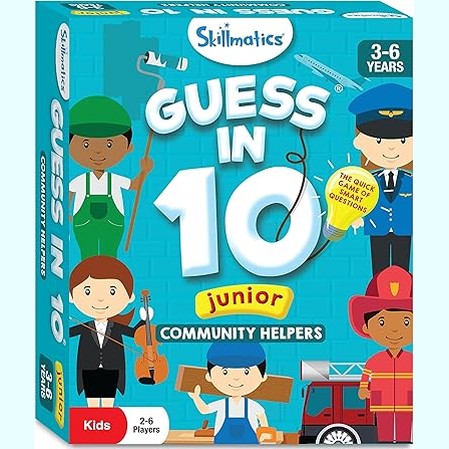 Skillmatics: Guess in 10 Junior Community Helpers Card Game by Skillmatics