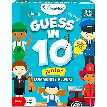 Skillmatics: Guess in 10 Junior Community Helpers Card Game by Skillmatics