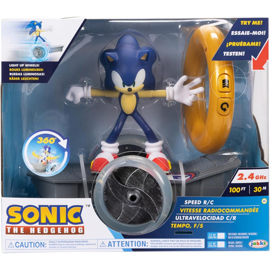 Sonic The Hedgehog Speed RC Skateboard Vehicle with Gold Ring Controller by JAKKS Pacific