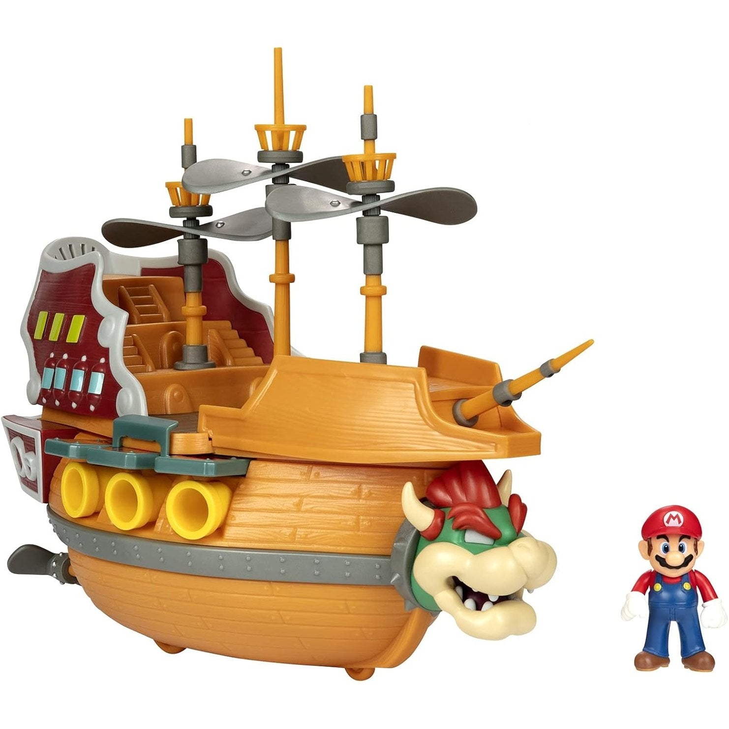 Super Mario Deluxe Bowser's Air Ship Playset by JAKKS Pacific