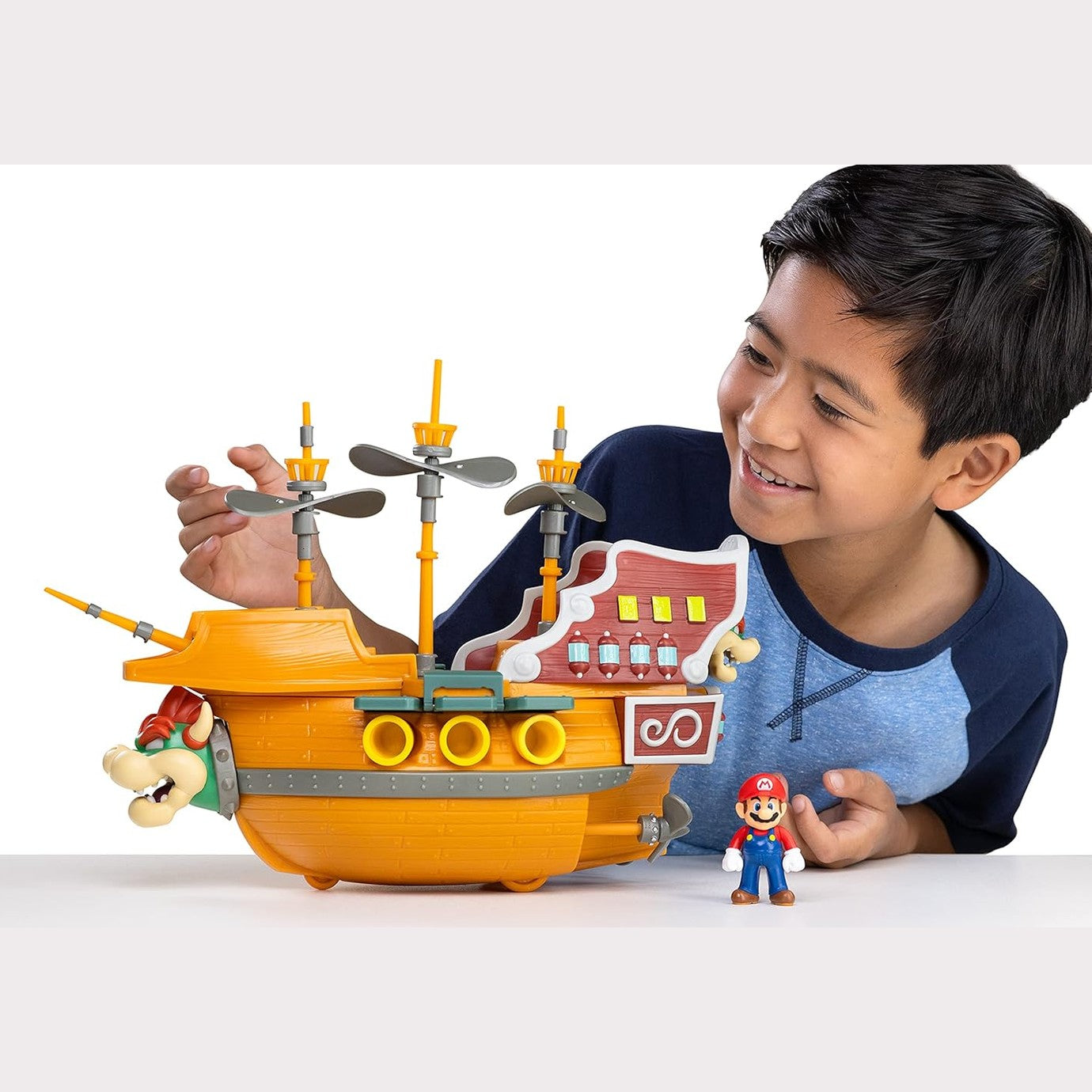 Super Mario Deluxe Bowser's Air Ship Playset by JAKKS Pacific
