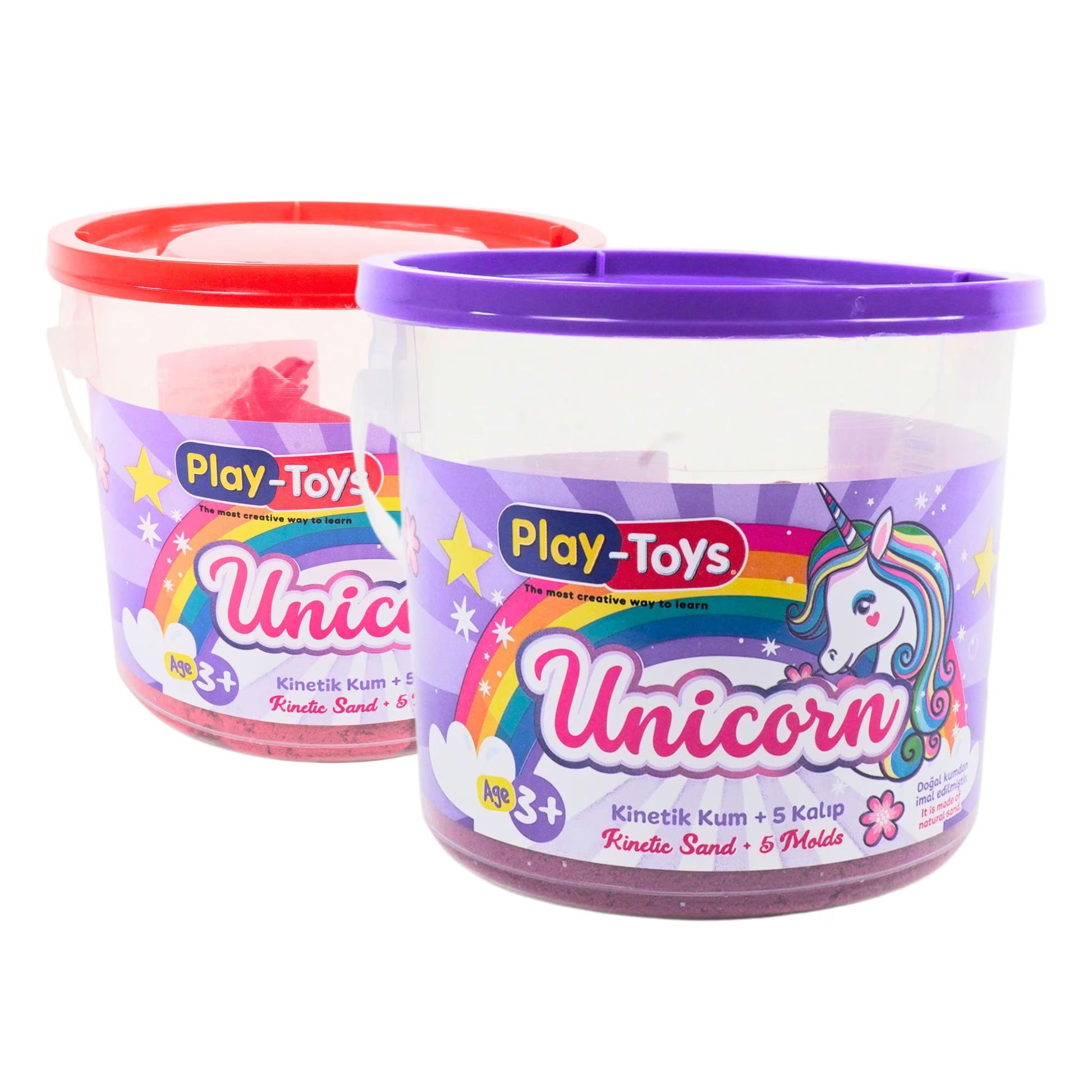 Super Sand Unicorn Bucket - 400g Kinetic Sand with Unicorn Moulds