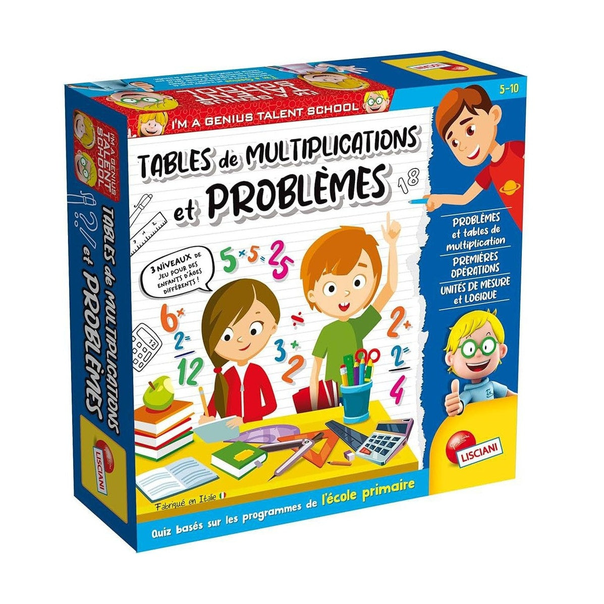 TABLES DE MULTIPLICATIONS ET PROBLÈMES by Lisciani