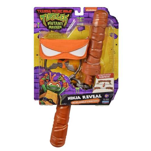 TMNT: Mutant Mayhem Ninja Reveal - Mikey's Transforming Nunchuk by Playmates Toys