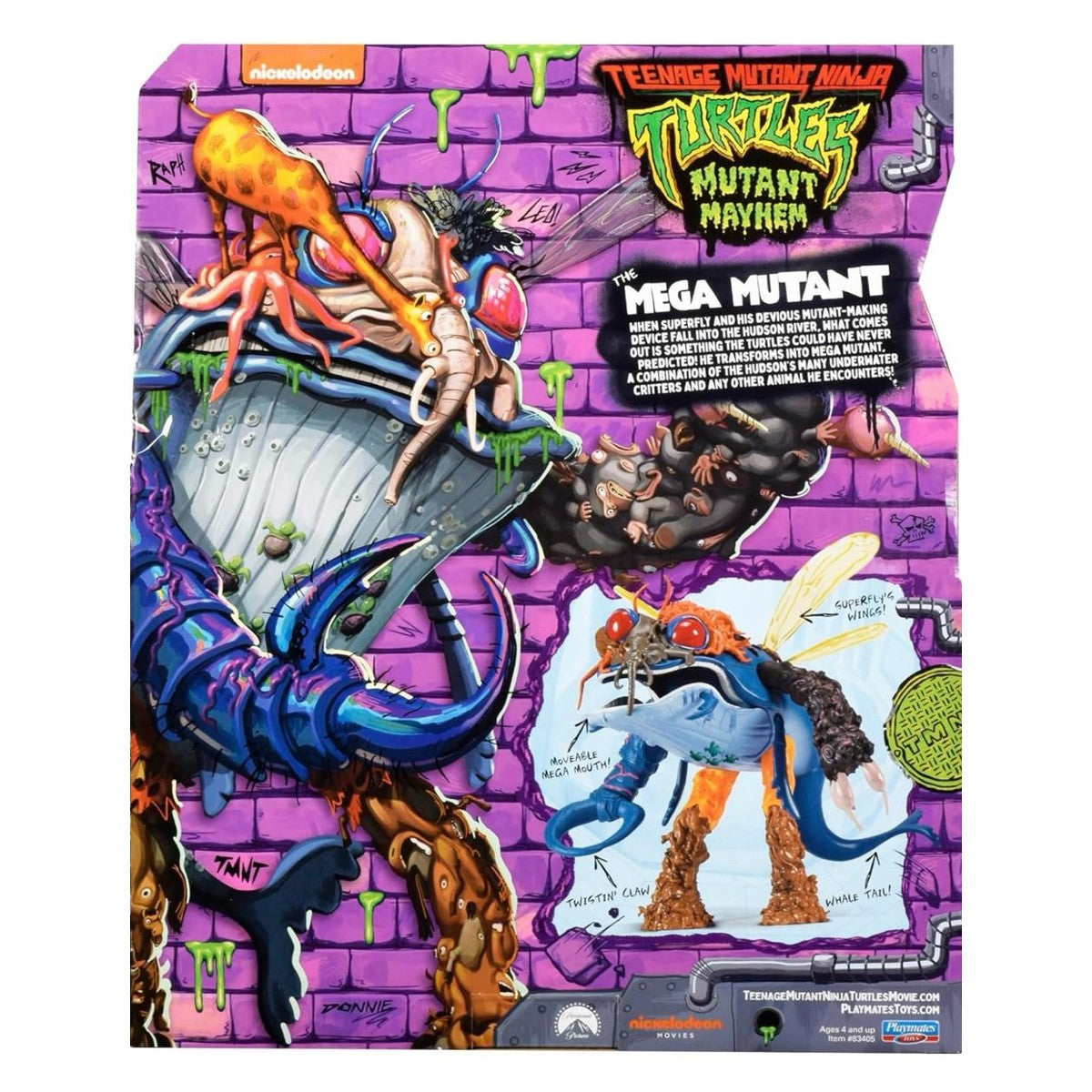 TMNT The Mega Mutant by Playmates Toys