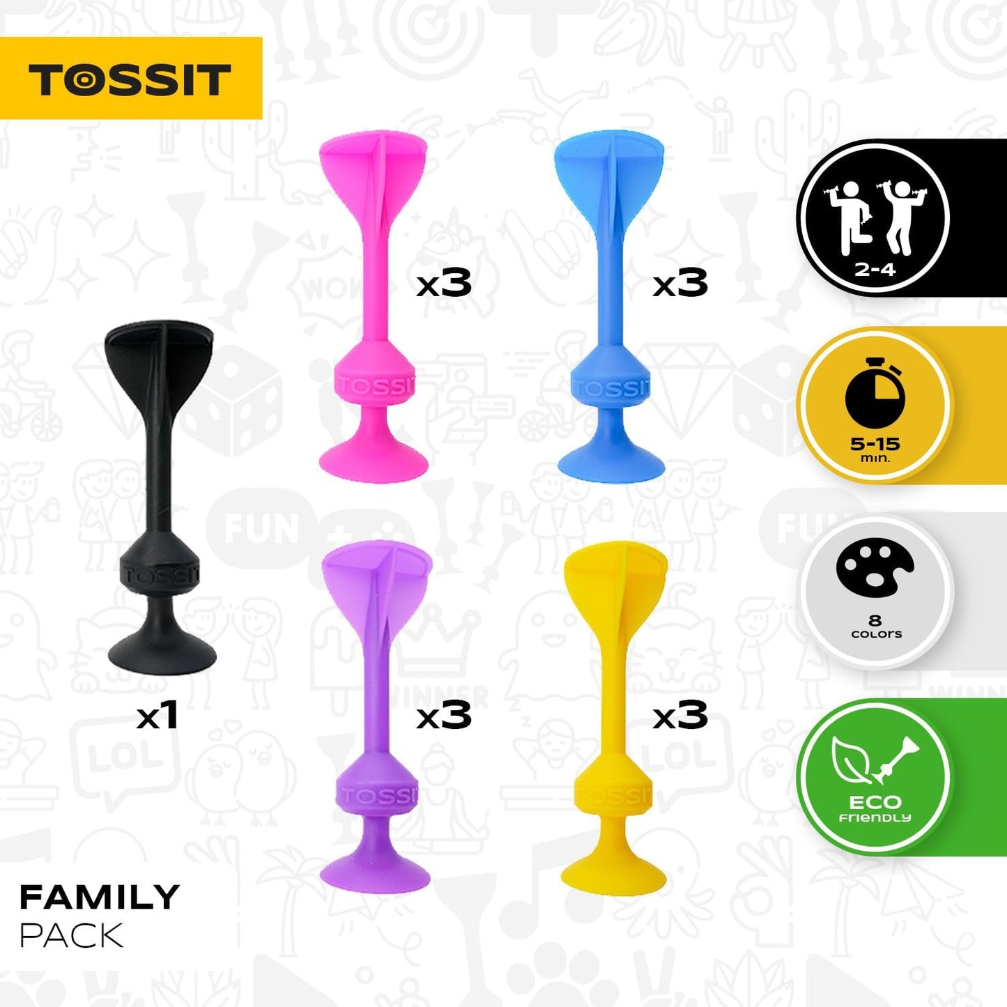 TOSSIT FAMILY PACK by Superheated Neurons