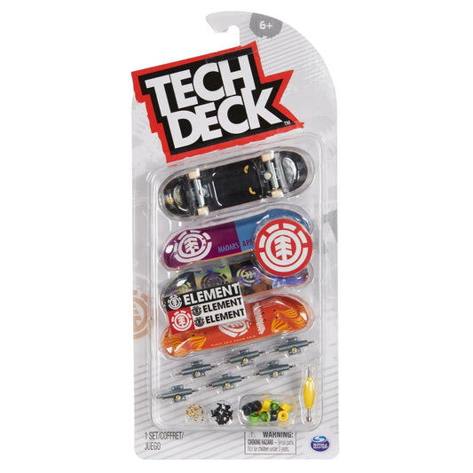 Tech Deck Fingerboard Pack of 4 with Accessories by Spin Master