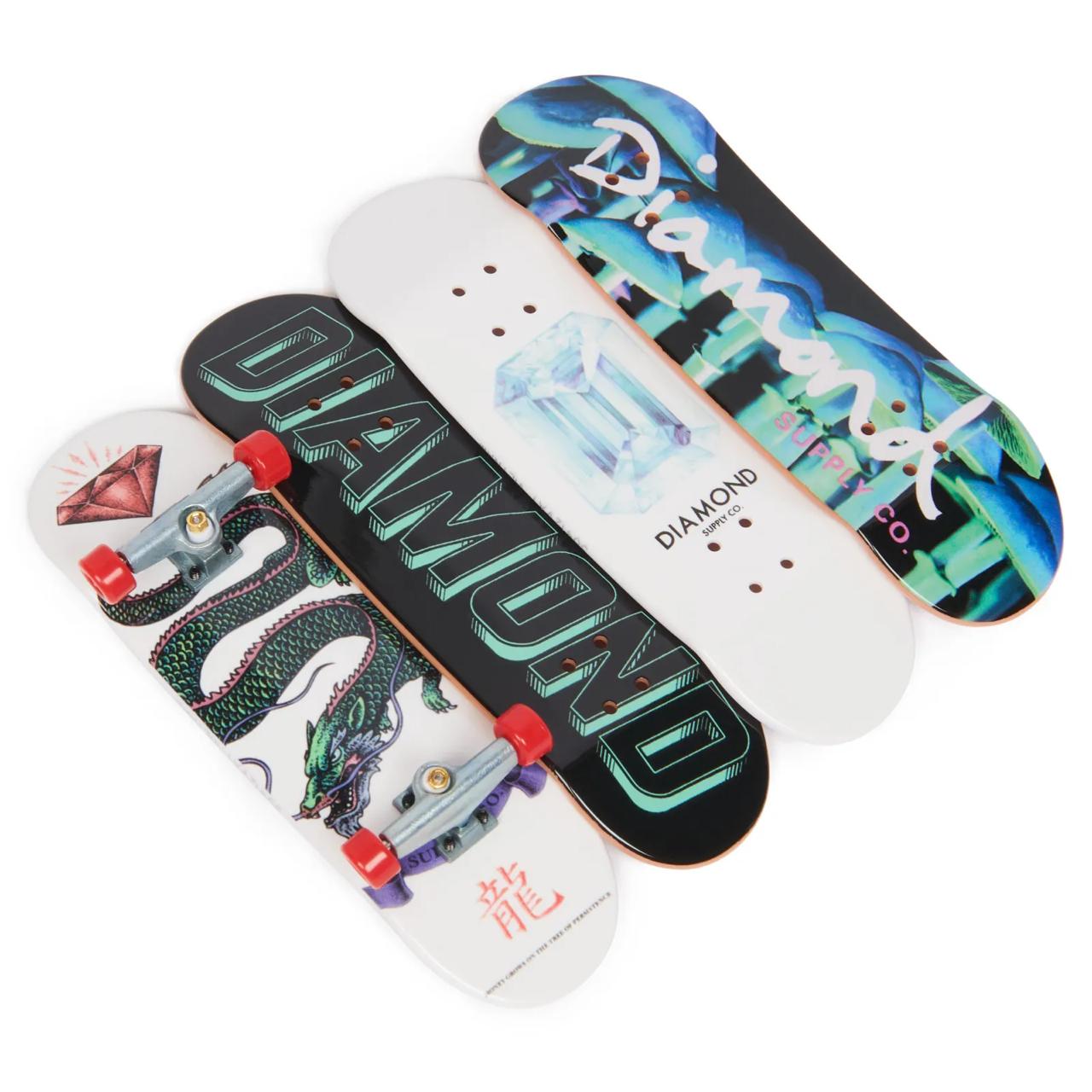 Tech Deck Fingerboard Pack of 4 with Accessories