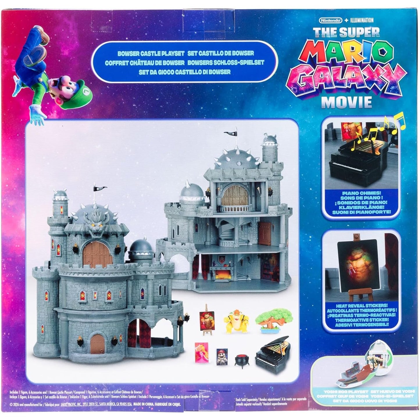 The Super Mario Galaxy Movie Deluxe Bowser Castle playset by JAKKS Pacific