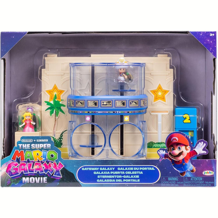 The Super Mario Galaxy Movie  Gateway Galaxy Diorama Playset