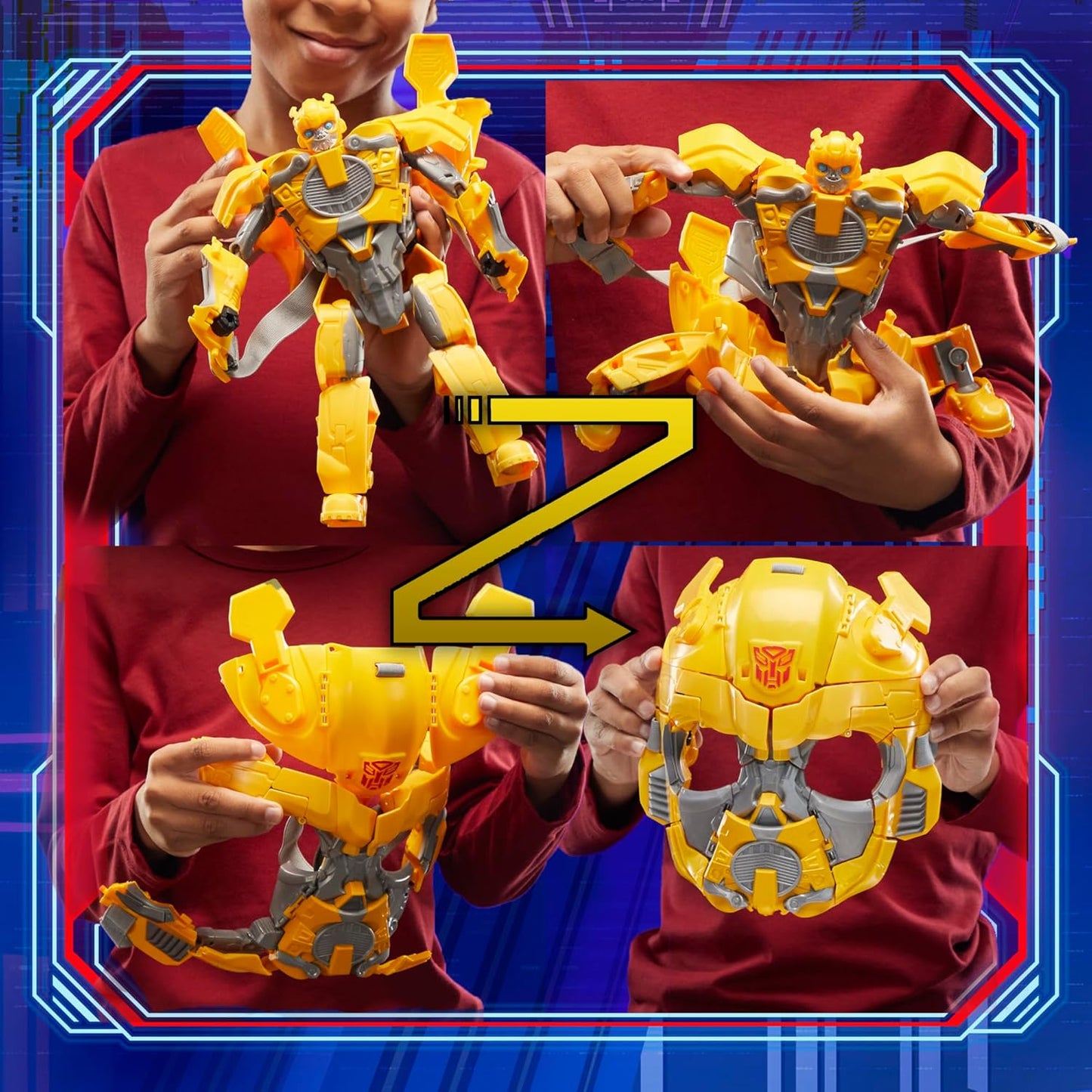 Transformers One B-127 Bumblebee 2-in-1 Mask Figure by Hasbro