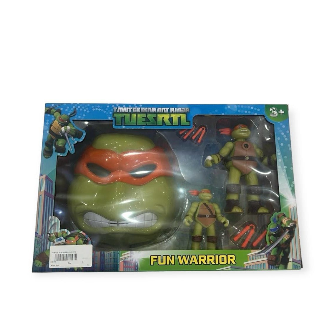 Turtle Ninja Mask with Figures by Playmates Toys