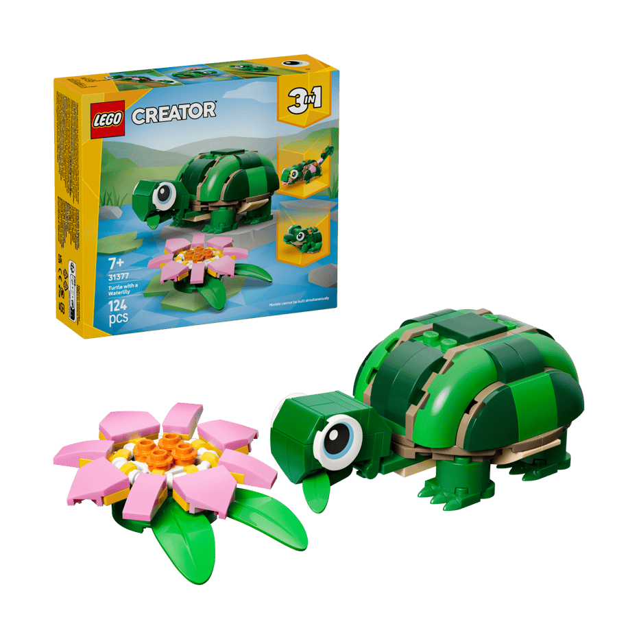 LEGO Turtle with a Water Lily Flower (31377) by LEGO