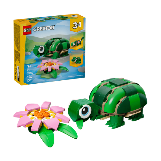 LEGO Turtle with a Water Lily Flower (31377) by LEGO