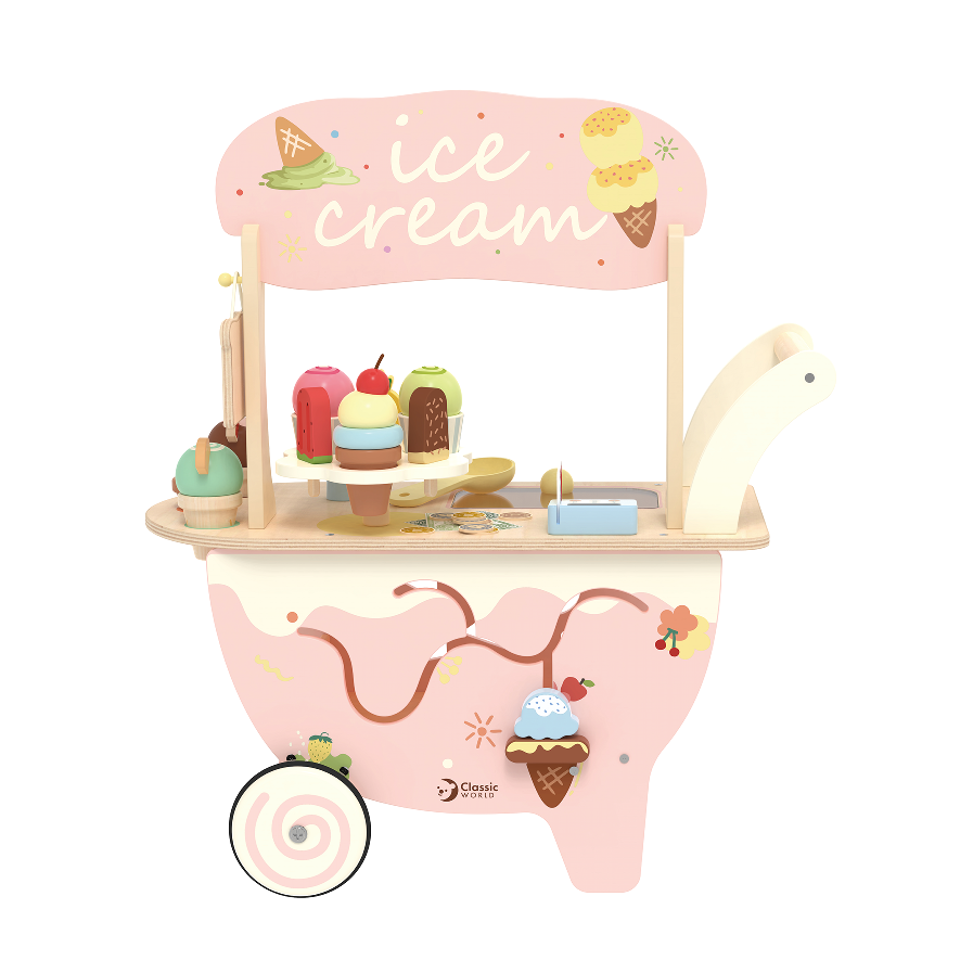 WOODEN ICE CREAM CART by Classic World