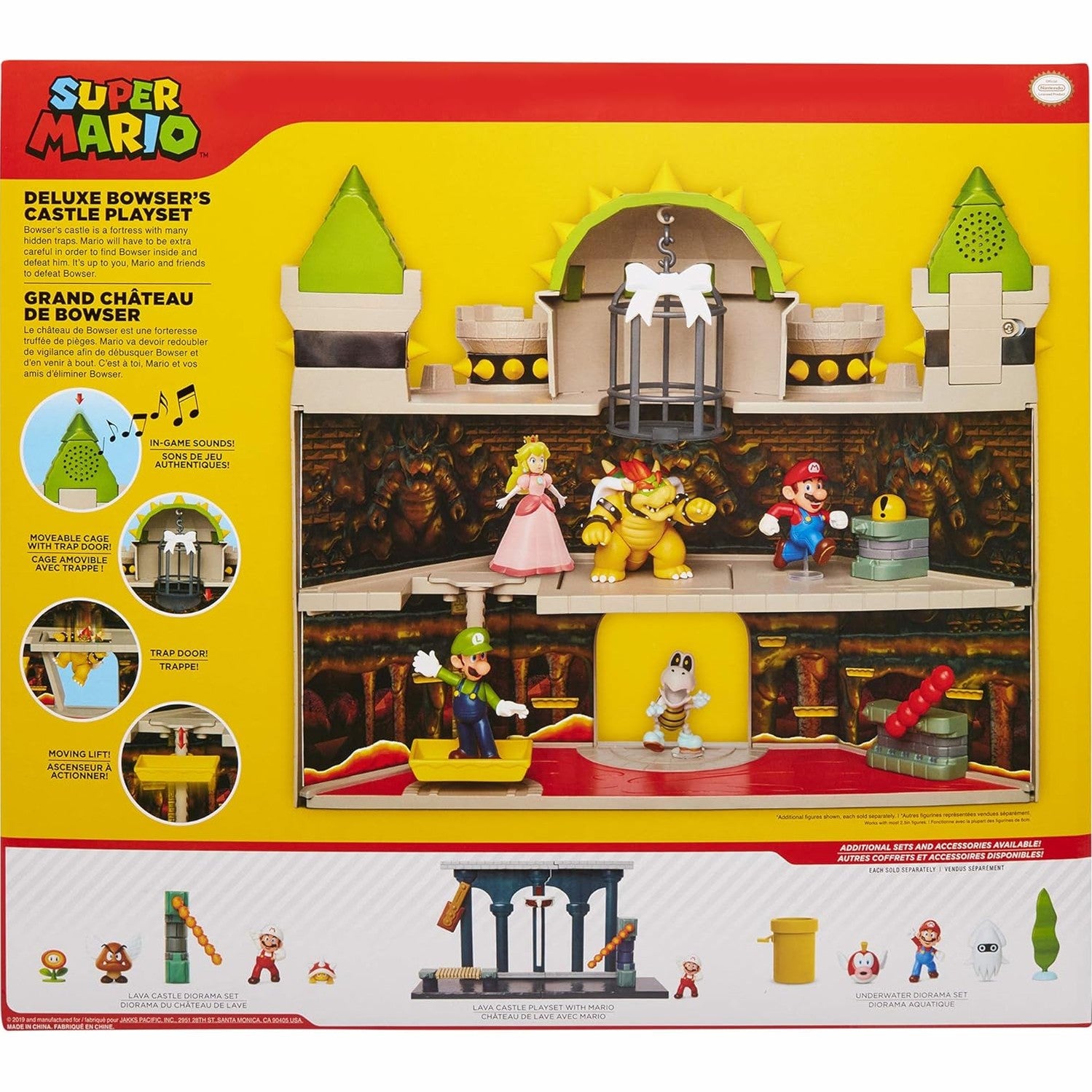 World of Nintendo 2.5' Deluxe Bowsers Castle by JAKKS Pacific
