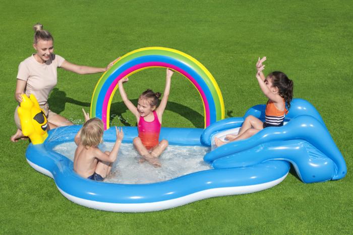 Bestway Rainbow Slide Inflatable Pool 257cm x 145cm x 91cm by Bestway