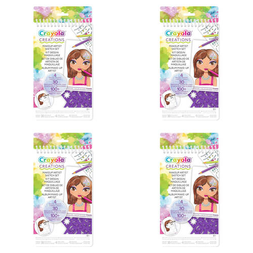 Crayola Makeup Artist Sketch Craft Kit for Kids 8+ by Crayola