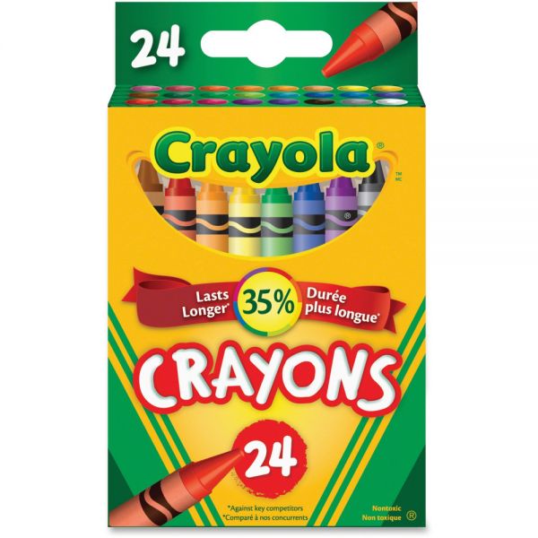 Crayola Standard Crayons, Box of 24 Assorted Colors by Crayola
