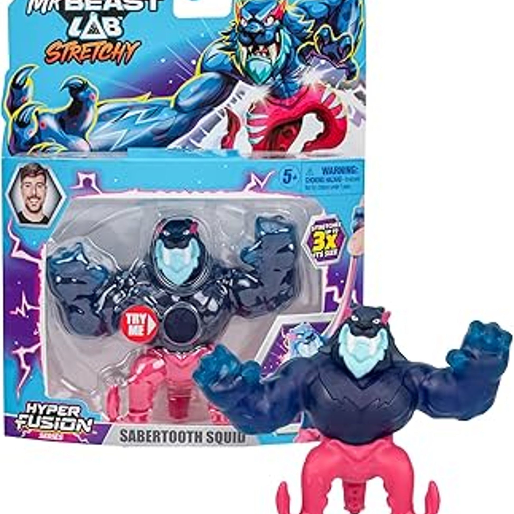 Mr Beast Lab Hyper Fusion Sabertooth Squid by Moose Toys