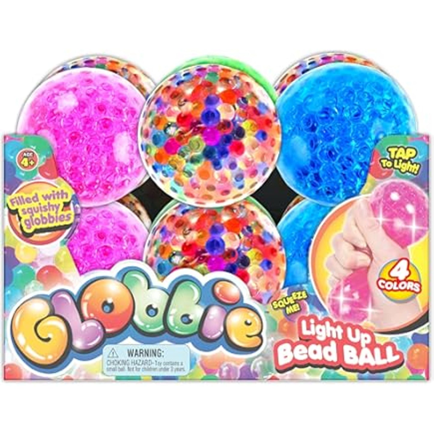 Ja-Ru Globbie Squishy Bead Balls Pack of 3 by Ja-Ru