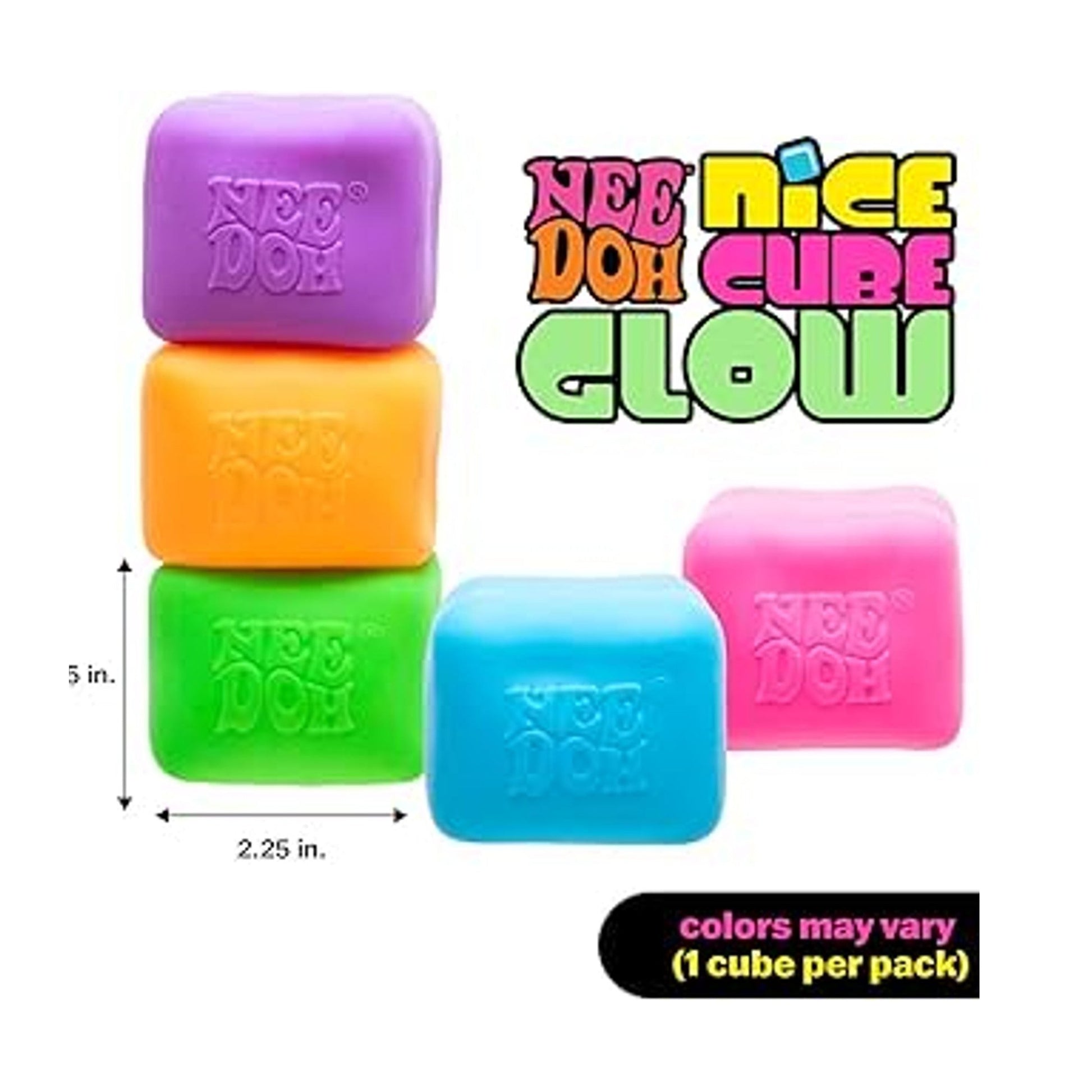 NeeDoh Glow Nice Cube by Schylling