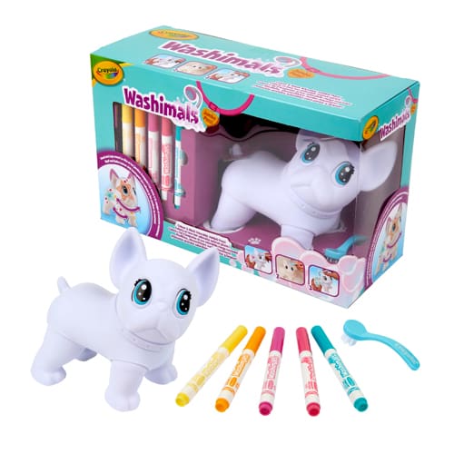 Crayola Washimals Posable Jumbo Pet with 5 Washable Markers by Crayola