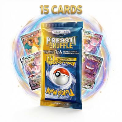 Presstine Starter Card Bundle with 45 Cards, 4 Holo/Rare by NEW LAND
