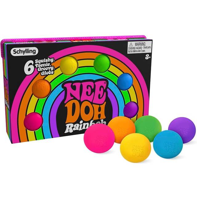 Schylling Teenie Nee Doh Rainbow Squishy Toy 18cm by Schylling