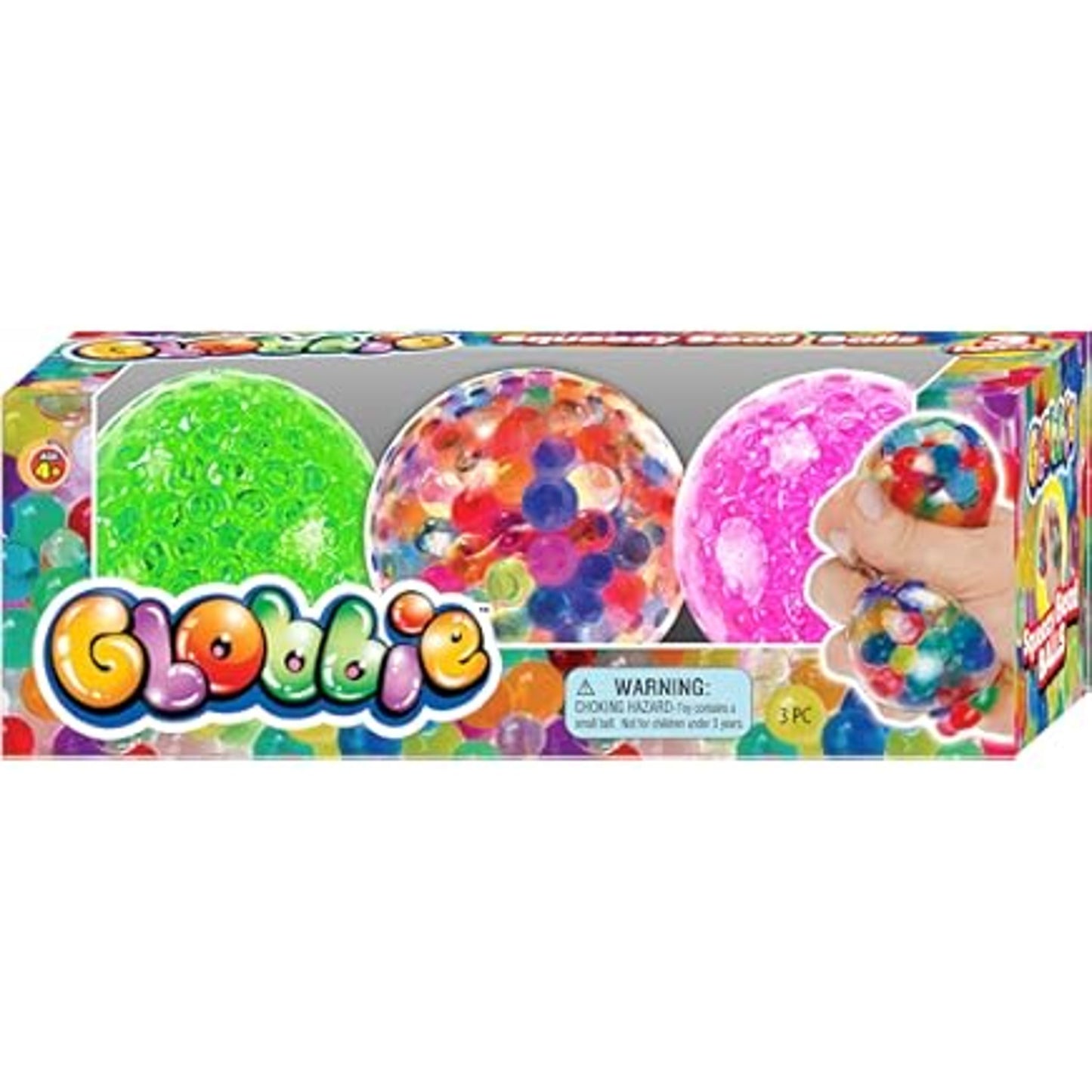 Ja-Ru Globbie Squishy Bead Balls Pack of 3 by Ja-Ru