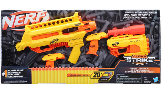 Hasbro Nerf Alpha Strike Infantry Pack Blaster and Darts