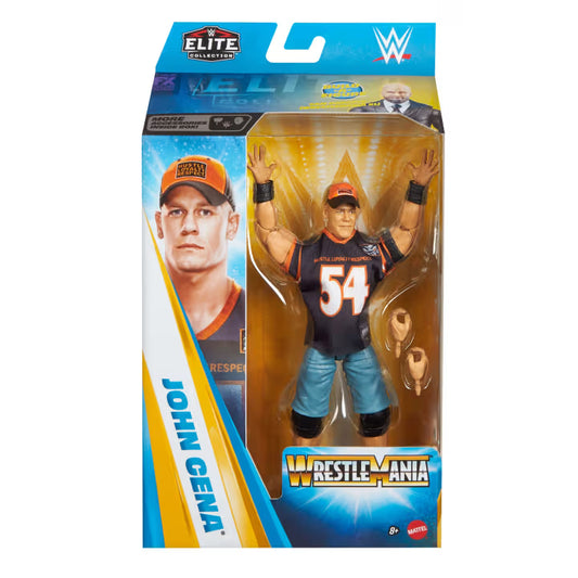 WWE Elite Collection Premium Live Event John Cena Action Figure Set, Wrestlemania Collectible by Mattel